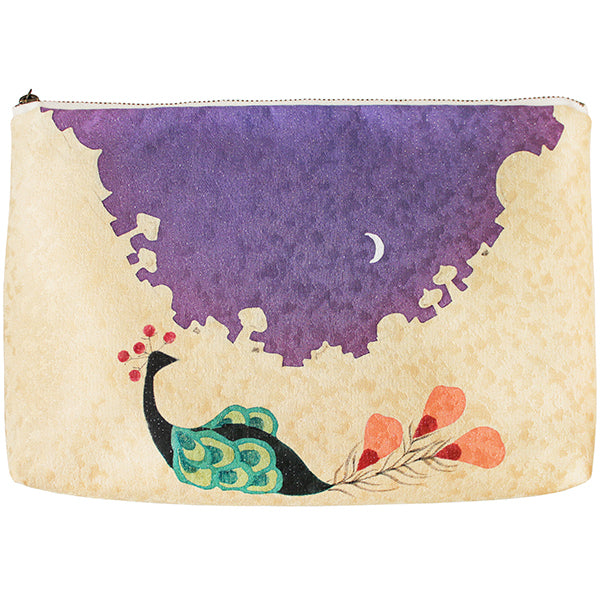 Primary image of Peacock Kimono Cosmetics Bag