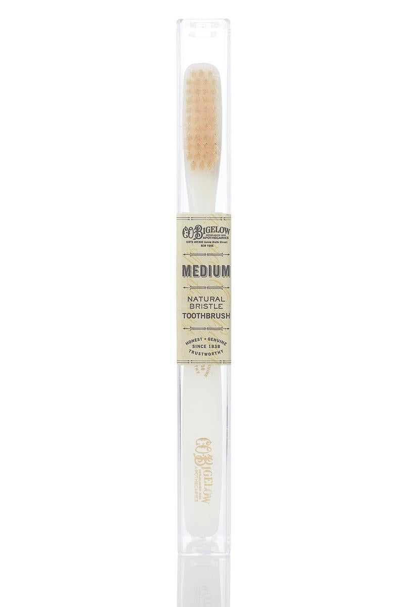 Primary image of Natural Bristle Toothbrush - Medium Ivory