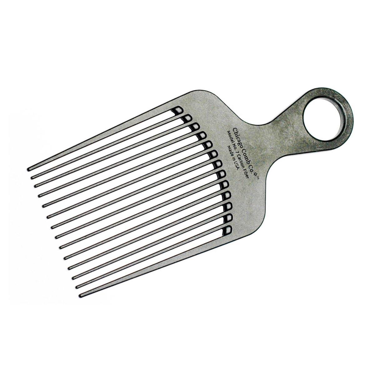 comb fiber spin Chicago Comb Model No. 7 Carbon Fiber Pick Comb