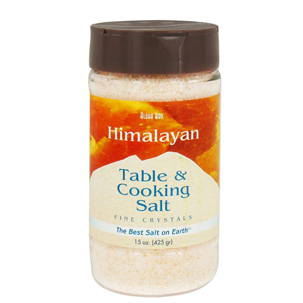 Aloha Bay Himalayan Table and Cooking Fine Crystal Salt - 15 oz jar