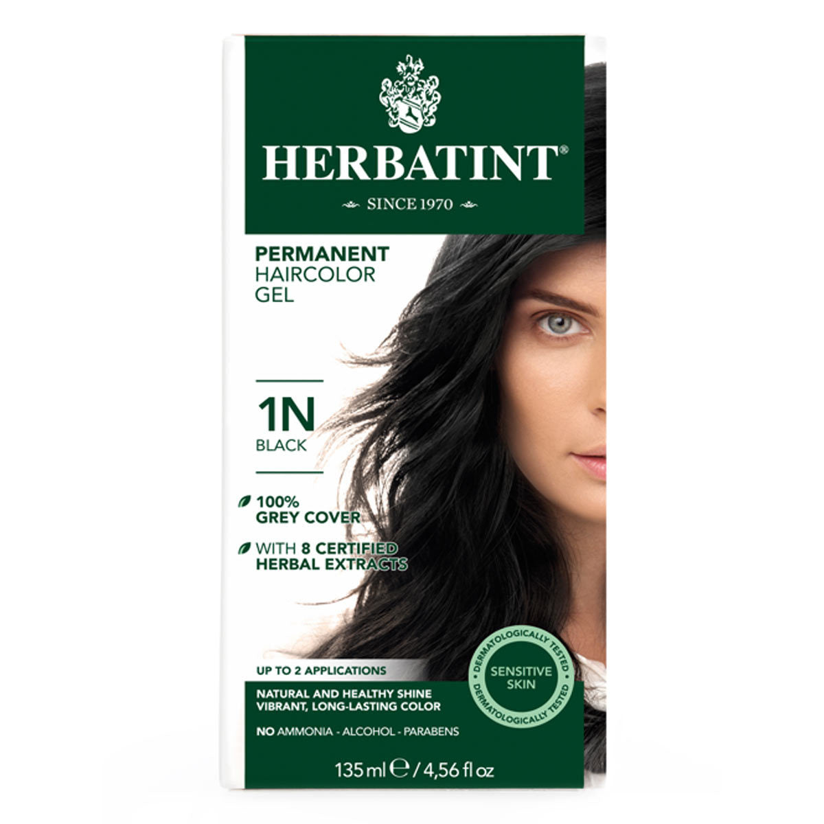 Primary image of 1N Black Permanent Hair Color Gel