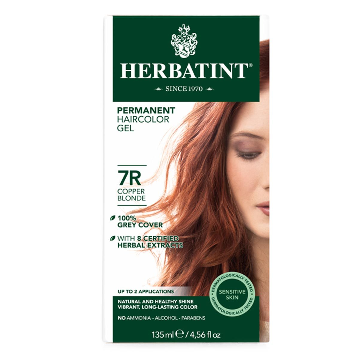 Herbatint 7R Copper Blonde Permanent Hair Color Gel (4.5 fl oz