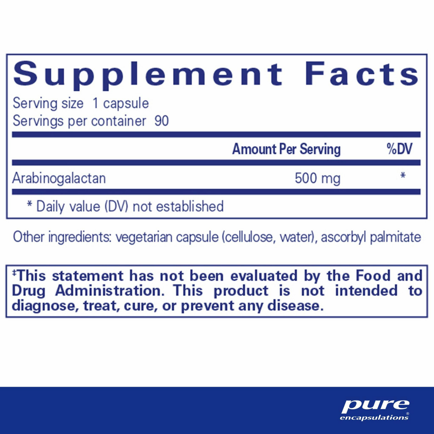 Pure Encapsulations Arabinogalactan Capsules (90 count) #10085807