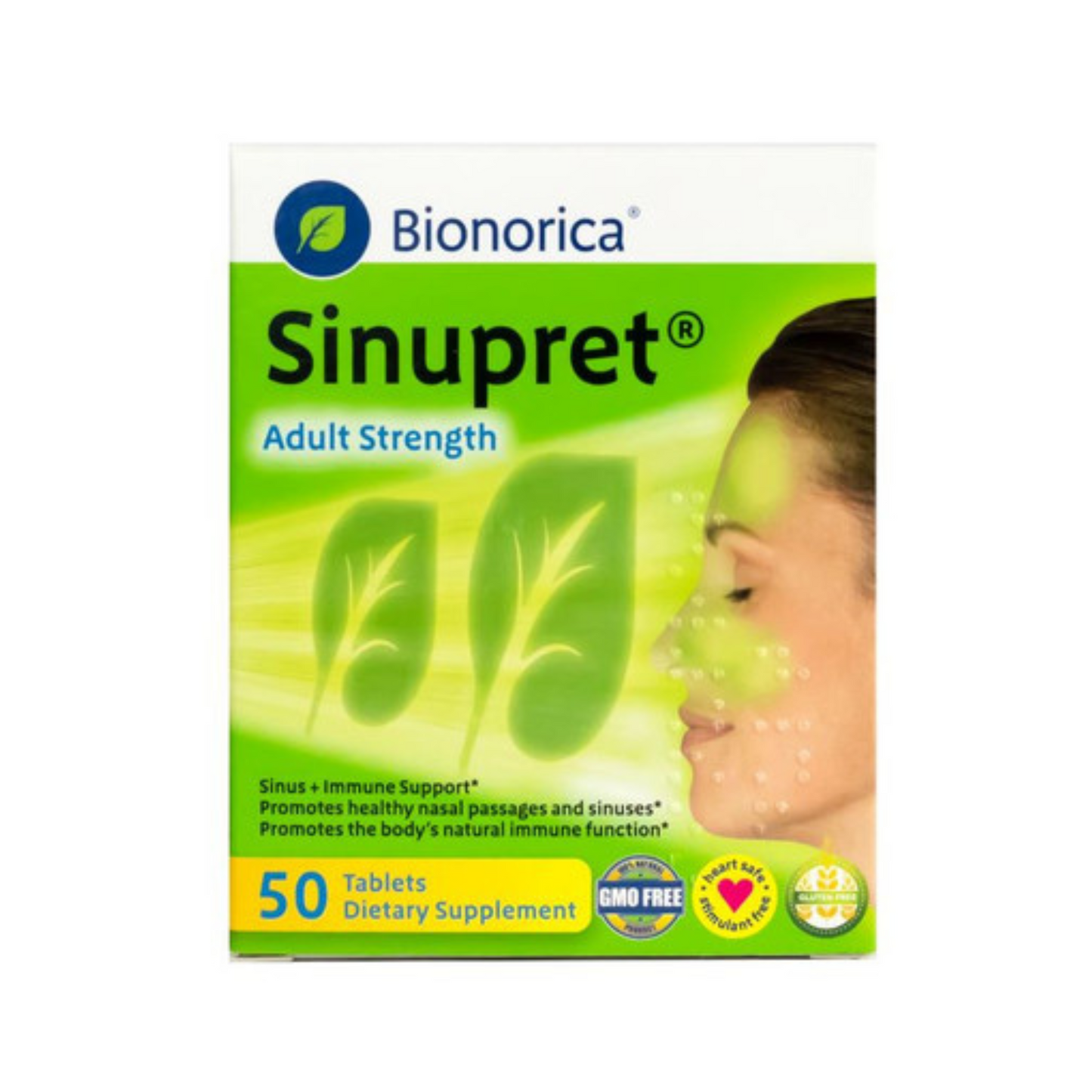Primary Image of Bionorica Sinupret Adult Strength Sinus Tablets (50 count) 