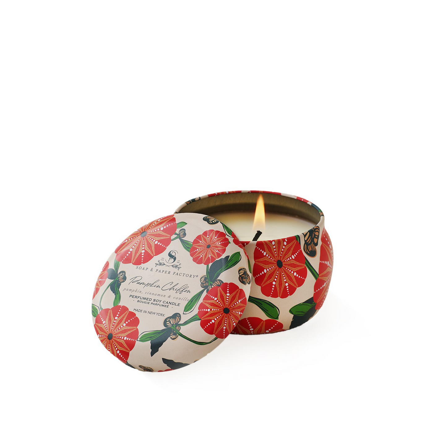 Primary Image of Pumpkin Chiffon Small Tin Soy Candle