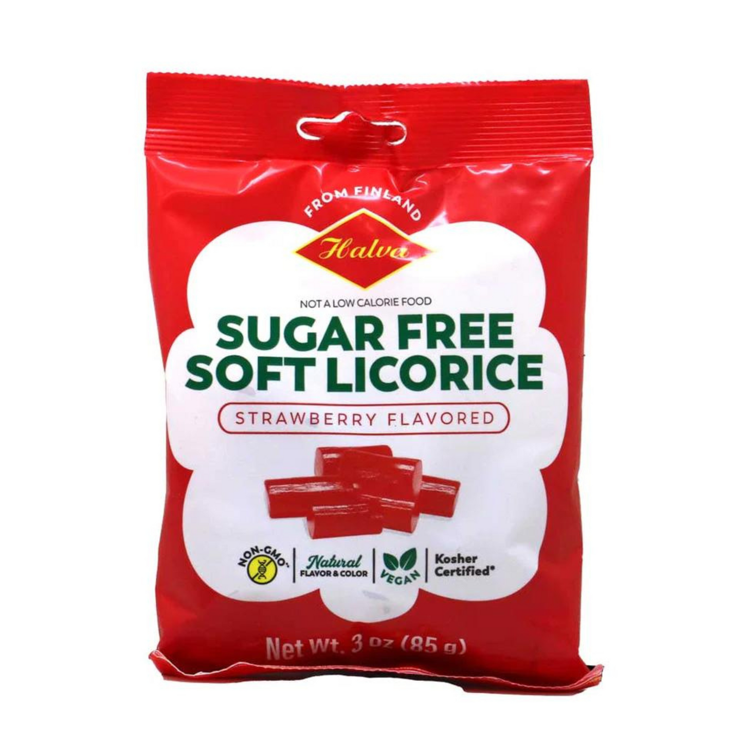 primary Image of Halva Strawberry Sugar Free Soft Licorice (3 oz)