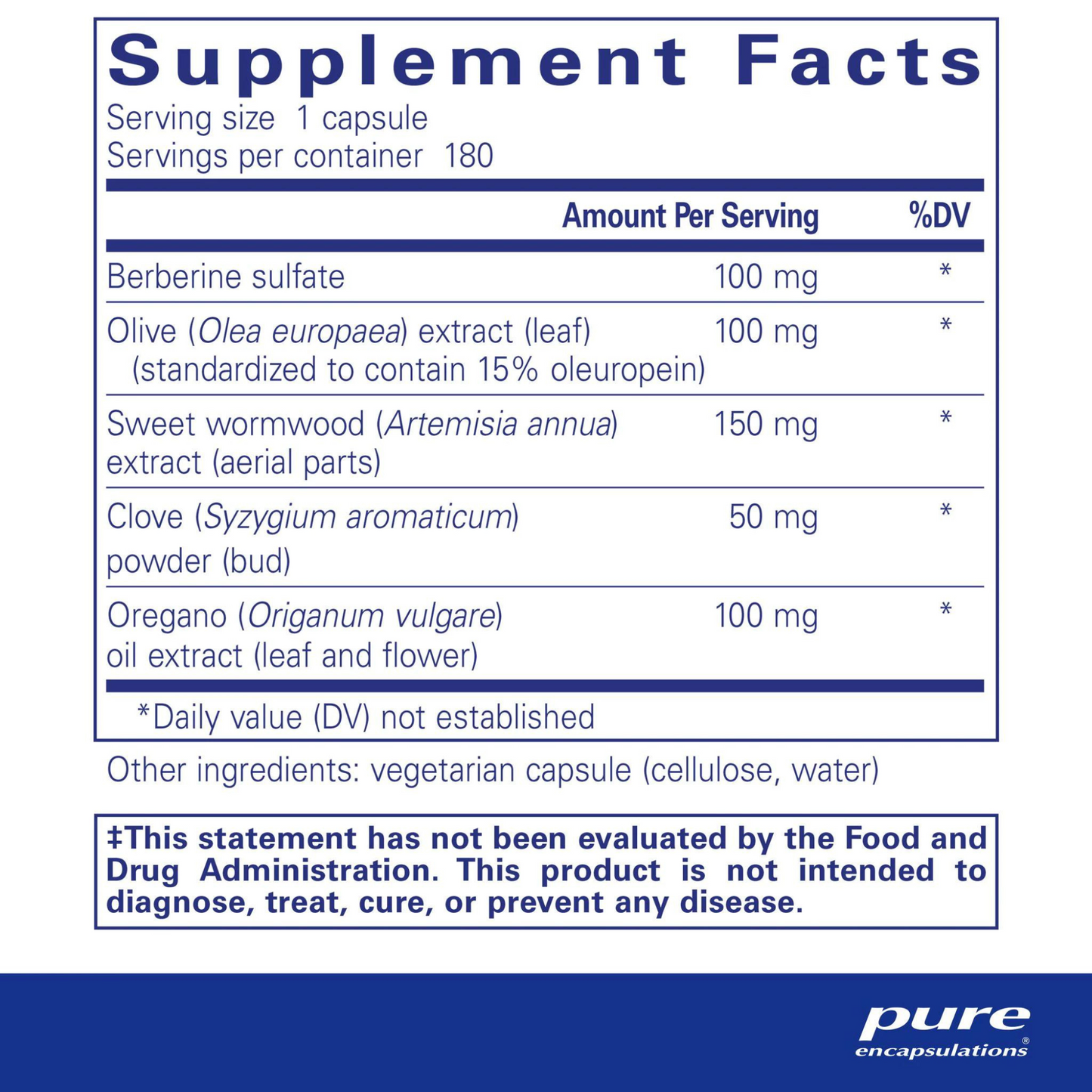 Pure Encapsulations MicroDefense with Oregano Capsules (180 count) #10085795