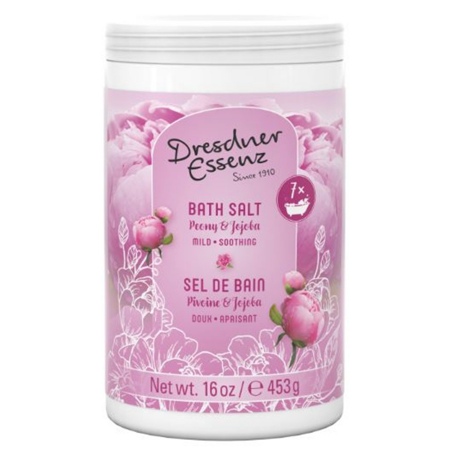 Primary Image of Peony Jojoba Bath Salt (16 oz)