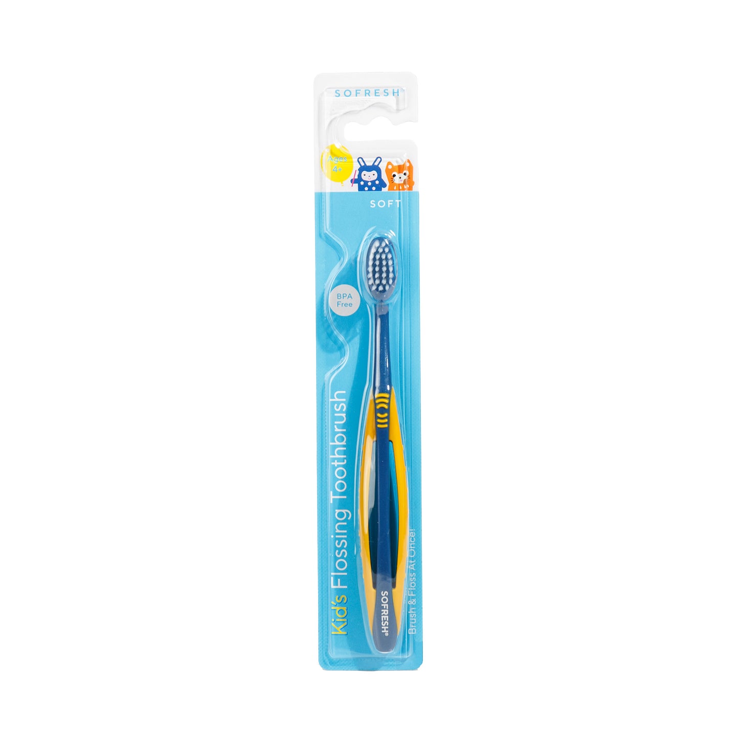 Primary image of Kid's Flossing Toothbrush Wide Comfort Grip