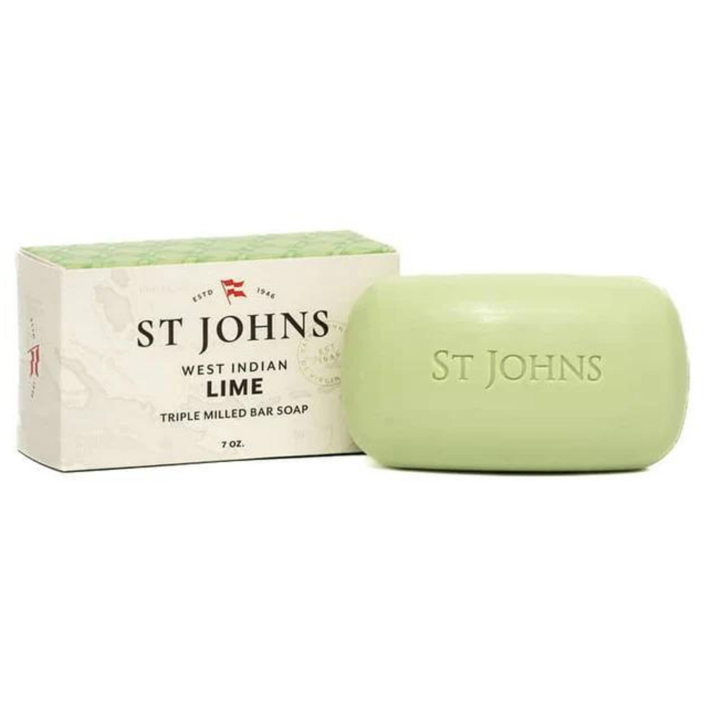 Primary Image of St. Johns West Indian Lime Bar Soap (7 oz)