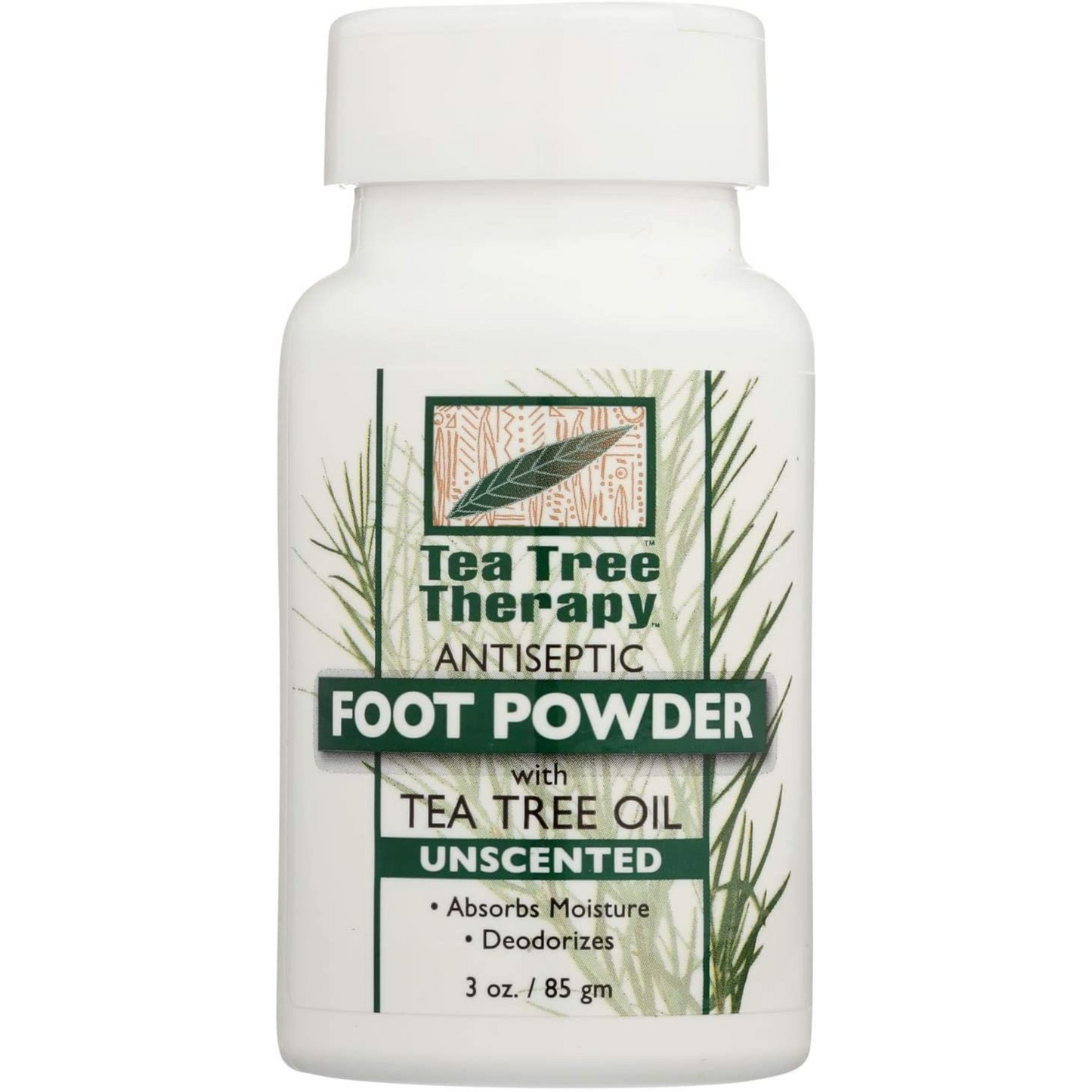 Primary Image of Tea Tree Therapy Unscented Antiseptic Foot Powder (3 oz)