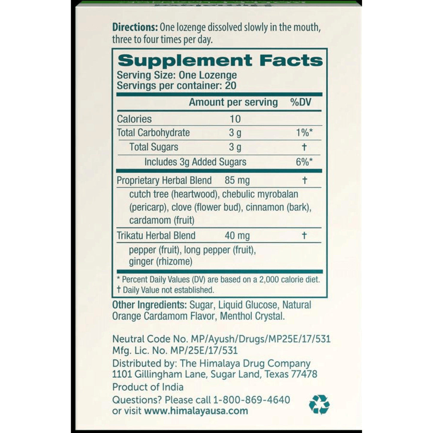 Alternate Image of Orange Cardamom Koflet Lozenge