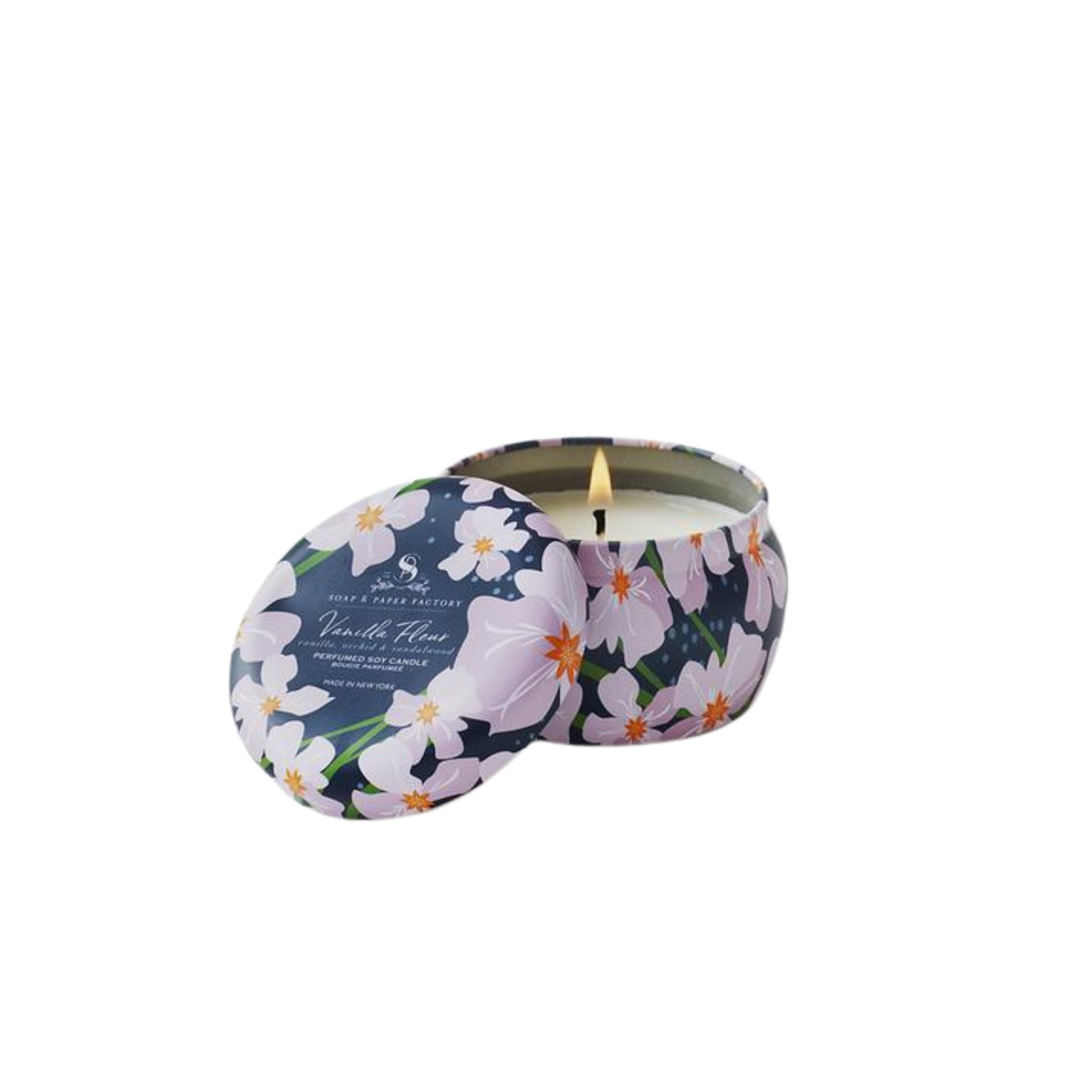 Primary Image of Vanilla Fleur Tin Soy Candle