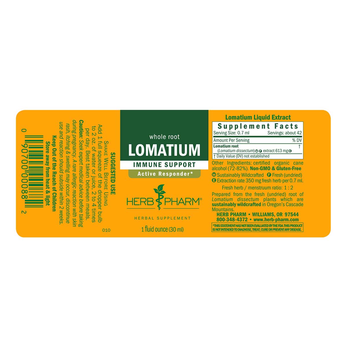 Herb Pharm Lomatium Extract (1 fl oz) #31865