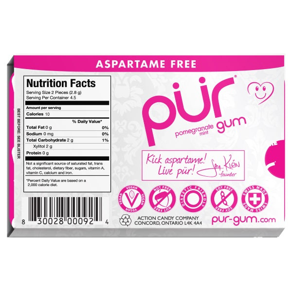 Alternate image of PUR Gum Pomegranate Mint Pack