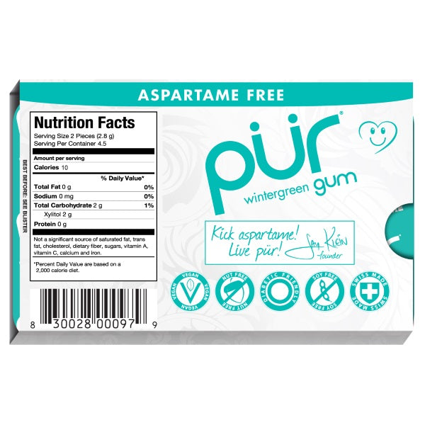 Alternate image of PUR Gum Wintergreen Pack