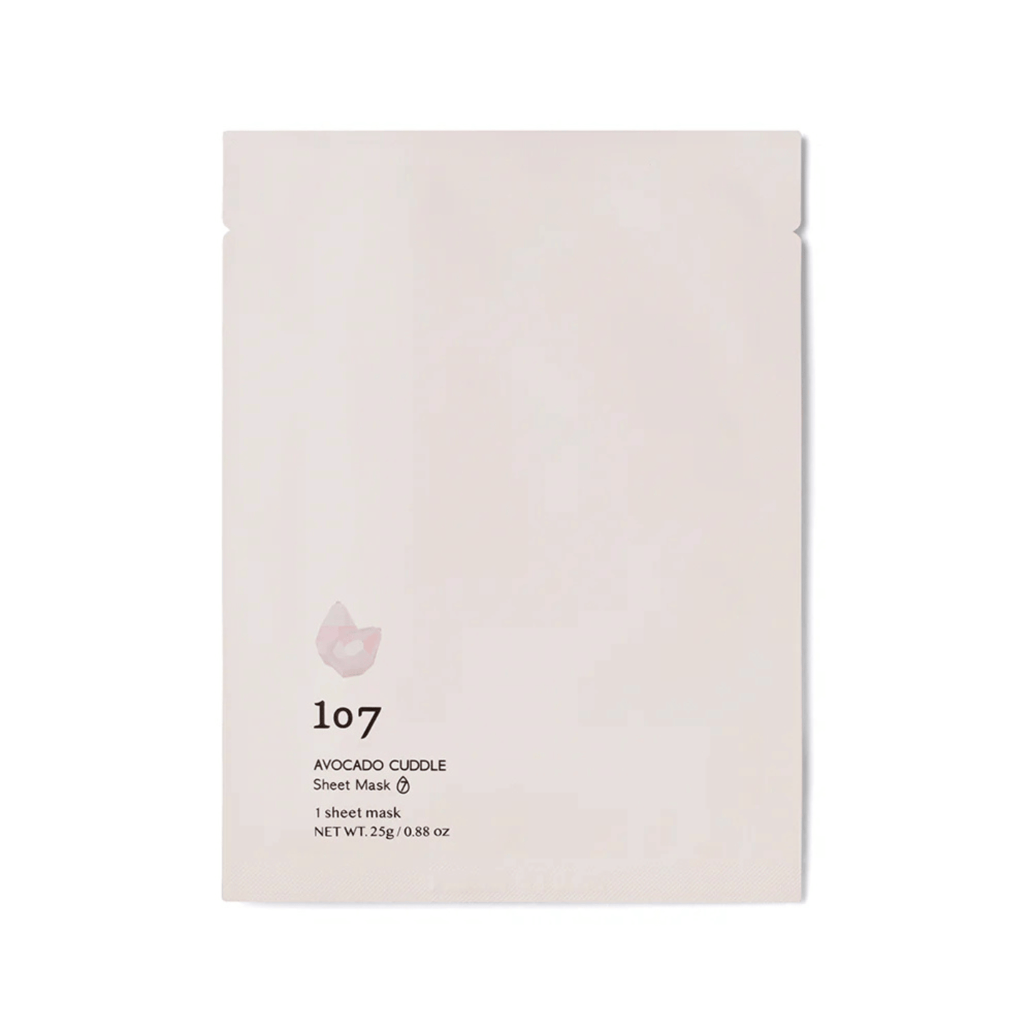 Primary Image of AVOCADO CUDDLE Sheet Mask, sheet mask in light pink wrapper