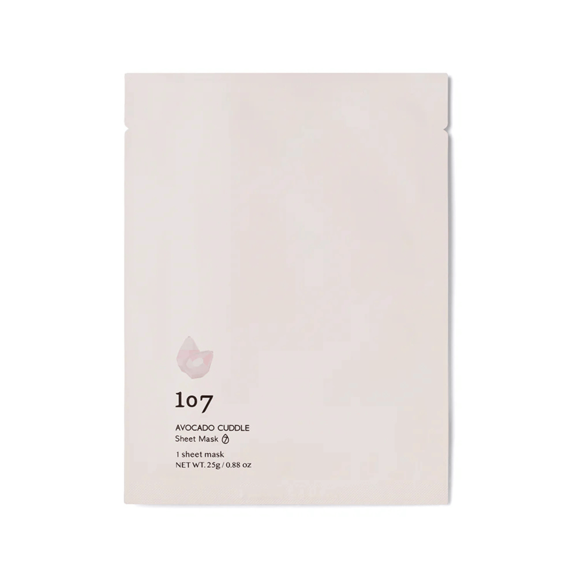 Primary Image of AVOCADO CUDDLE Sheet Mask, sheet mask in light pink wrapper