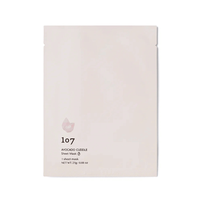 Primary Image of AVOCADO CUDDLE Sheet Mask, sheet mask in light pink wrapper