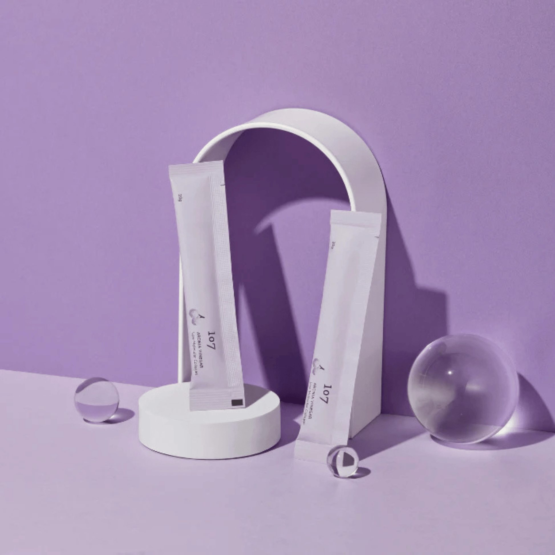 Alternate Image of ARONIA VINEGAR Low Molecular Collagen, collagen jelly stick in purple packaging
