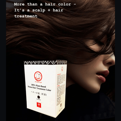 Alternate image of Chidoriya Dark Brown 100% Plant Based Henna Hair Color Treatment