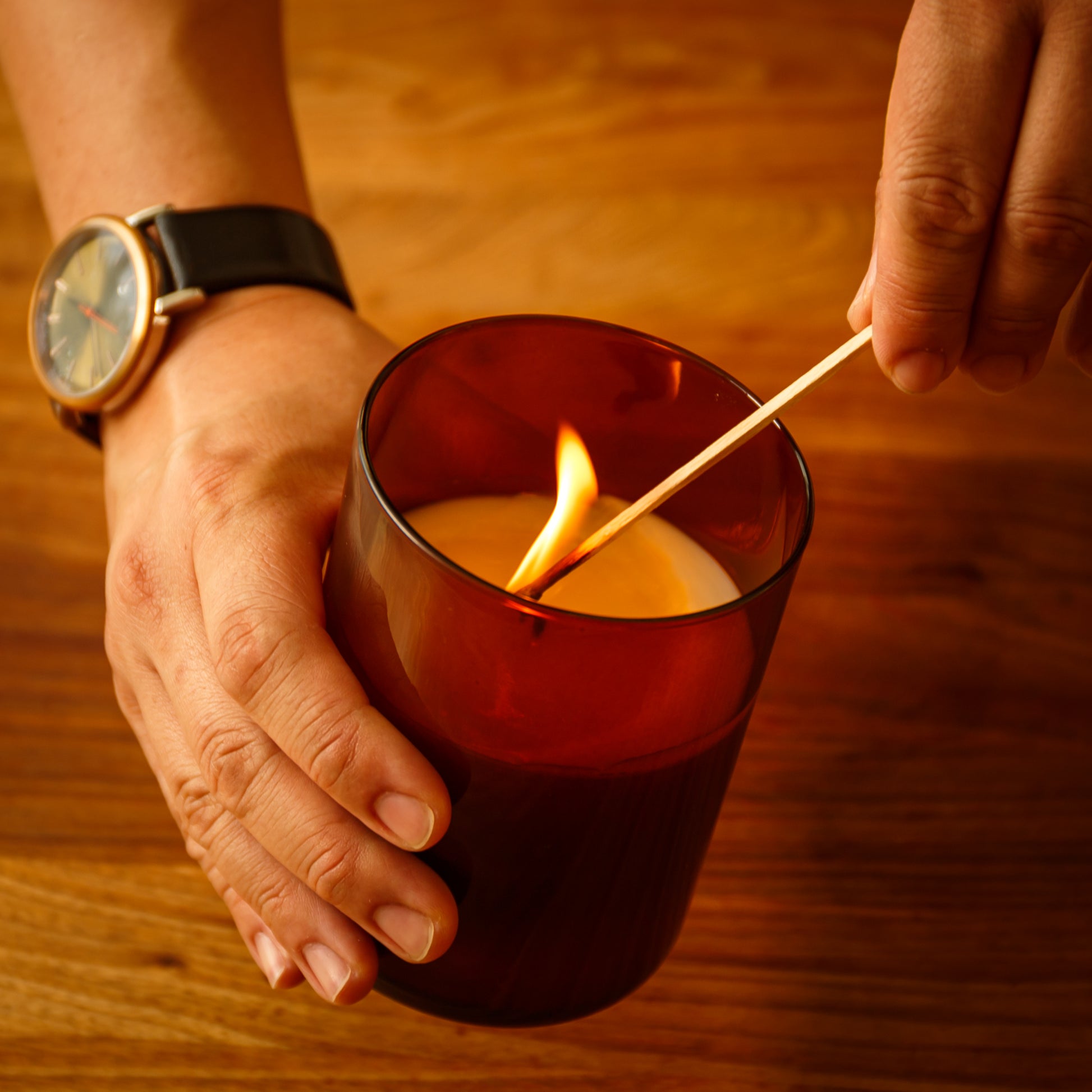 Alternate Image of Woodblock Candle