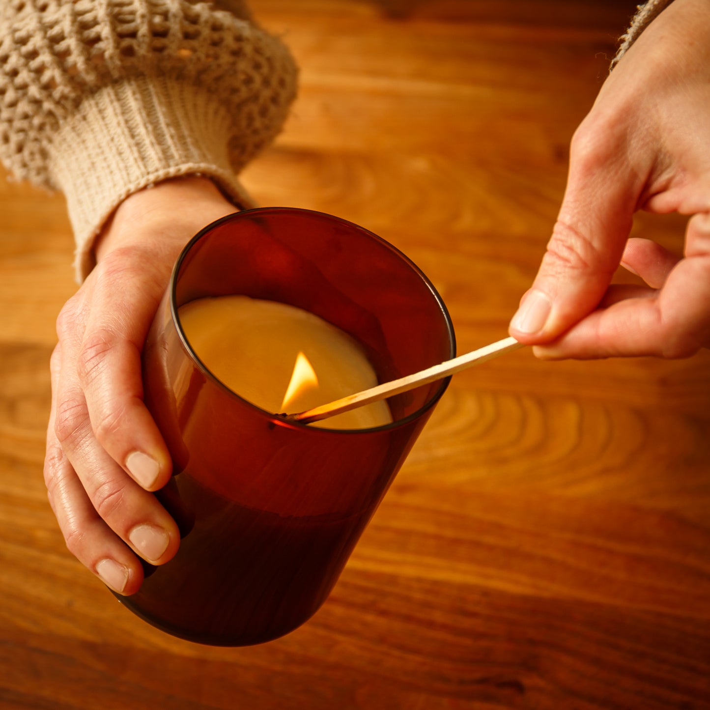 Alternate Image of Woodblock Candle												