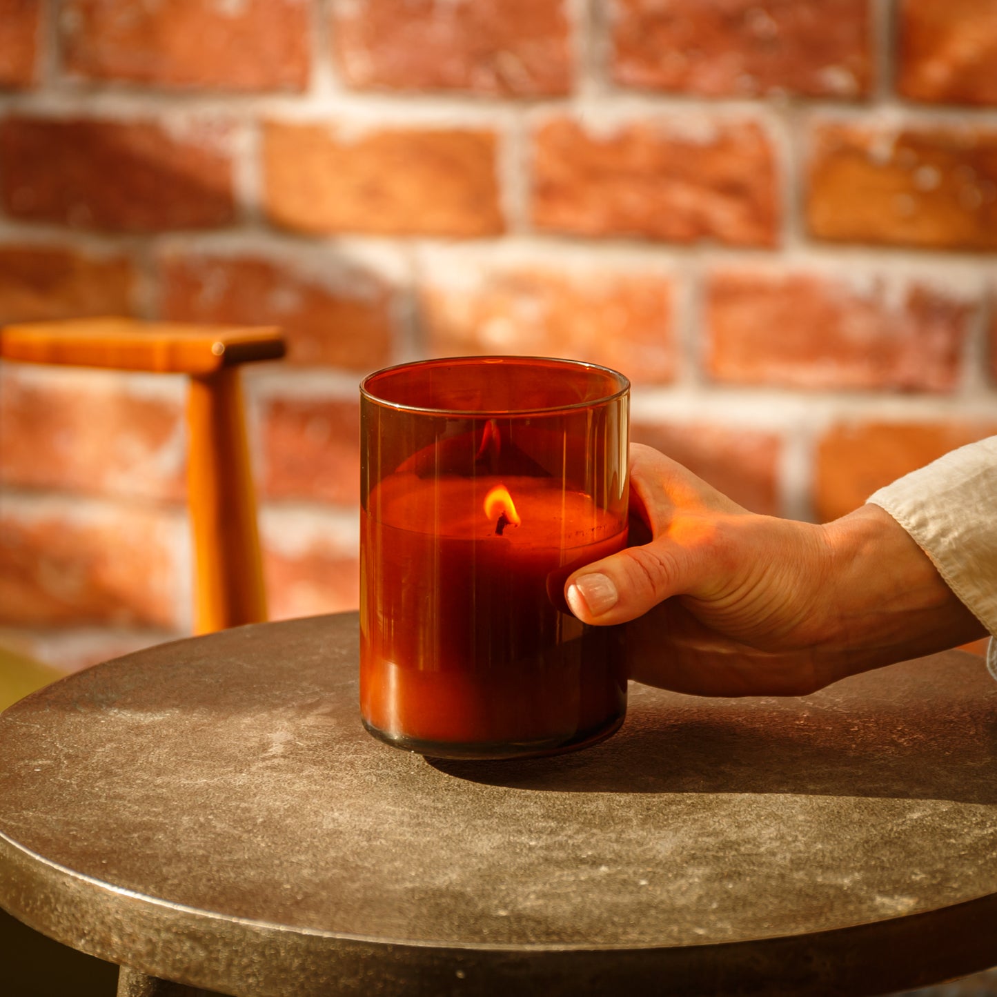 Alternate Image of Woodblock Candle												