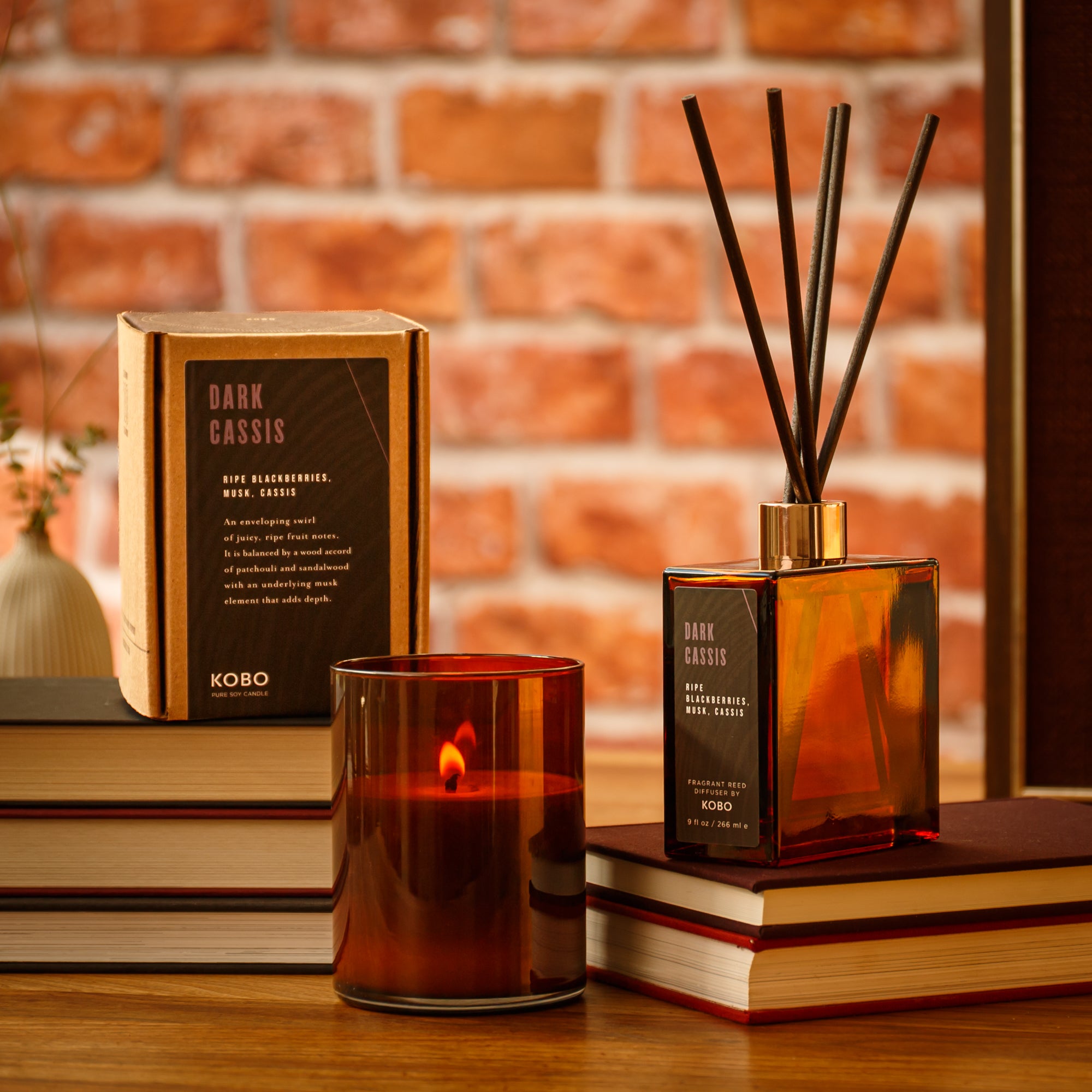 Dark Cassis Woodblock Reed Diffuser - Thumbnail 5