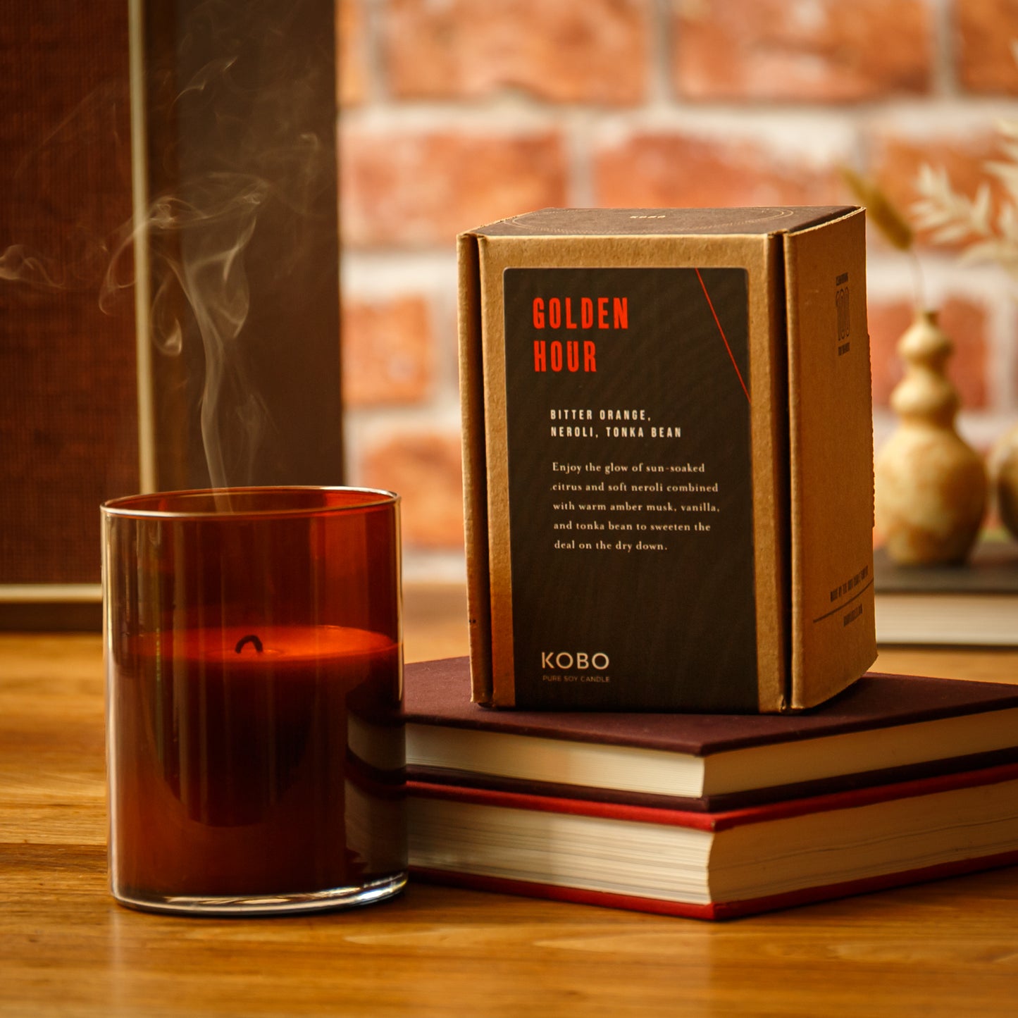 Alternate Image of Golden Hour Woodblock Candle