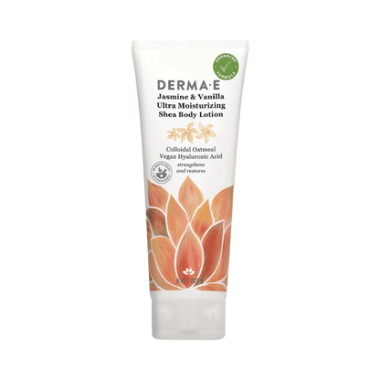 Primary image of DERMA E Hydrating Shea Body Lotion Jasmine and Vanilla (8 fl oz)