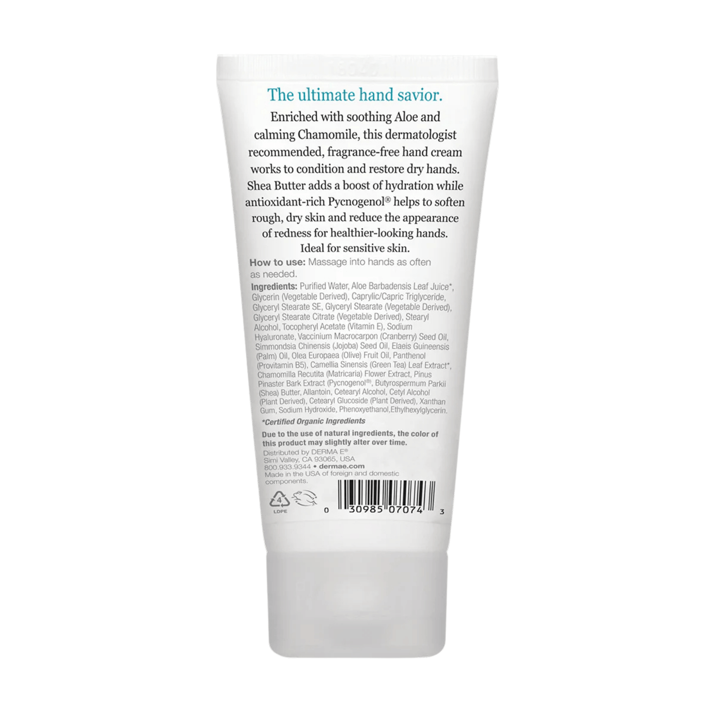 Alternate image of DERMA E Vitamin E Fragrance Free Shea Hand Cream (2 oz)