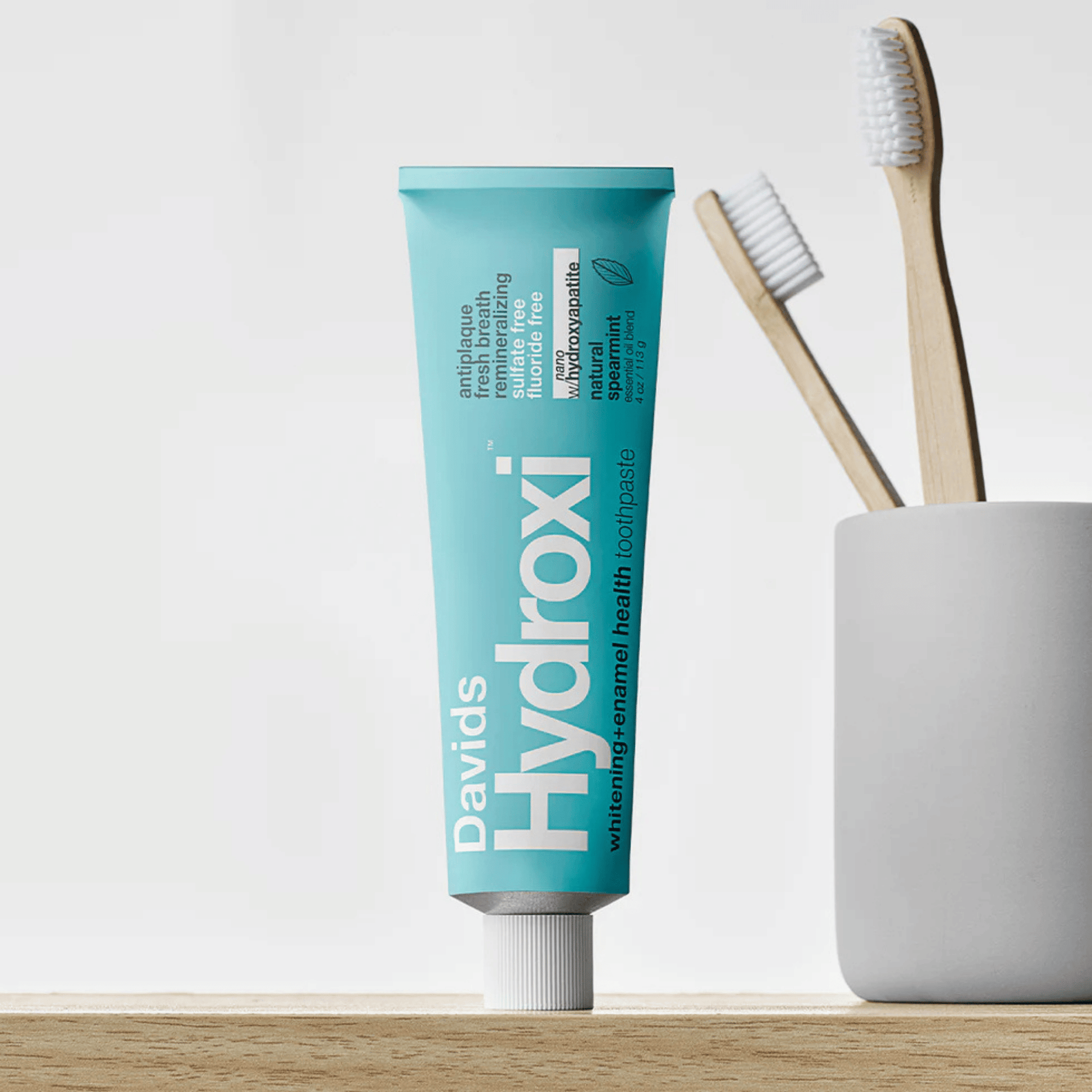 Alternate image of Davids Hydroxi Natural Spearmint Whitening + Enamel Health Toothpaste (4 oz)