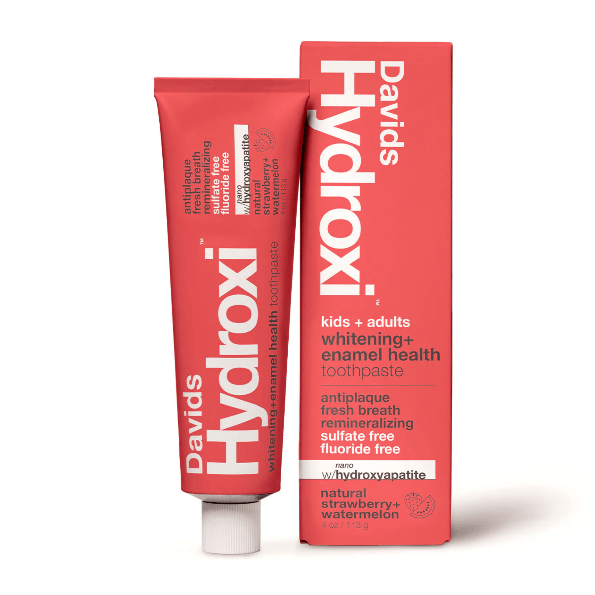 Alternate image of Davids Hydroxi Natural Strawberry & Watermelon Whitening + Enamel Health Toothpaste (4 oz)