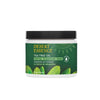 Front view of Desert Essence Tea Tree Oil facial cleansing pads in a green 50-count jar on a white background