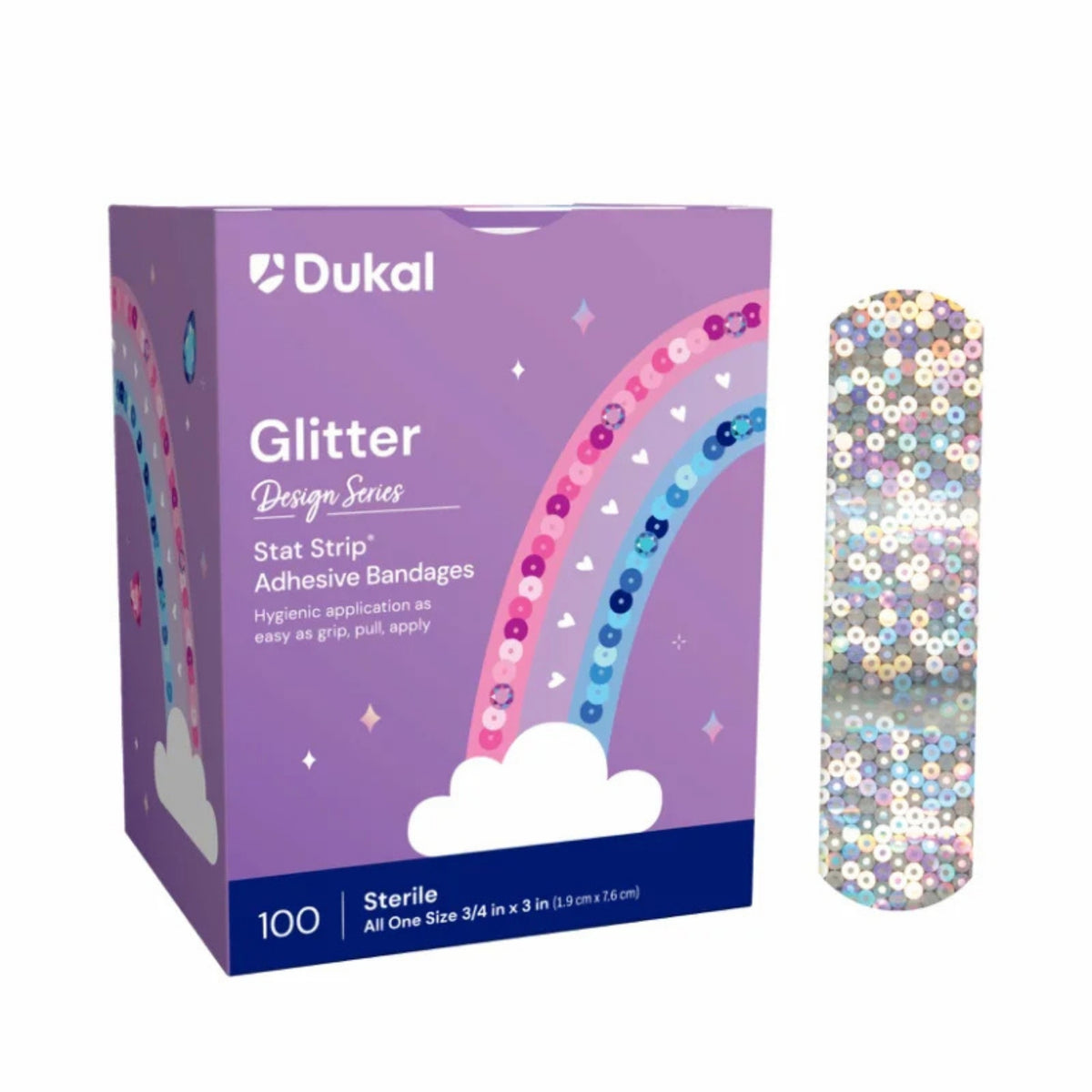 Alternate image of Dukal Glitter Bandage Strips (100 ct)
