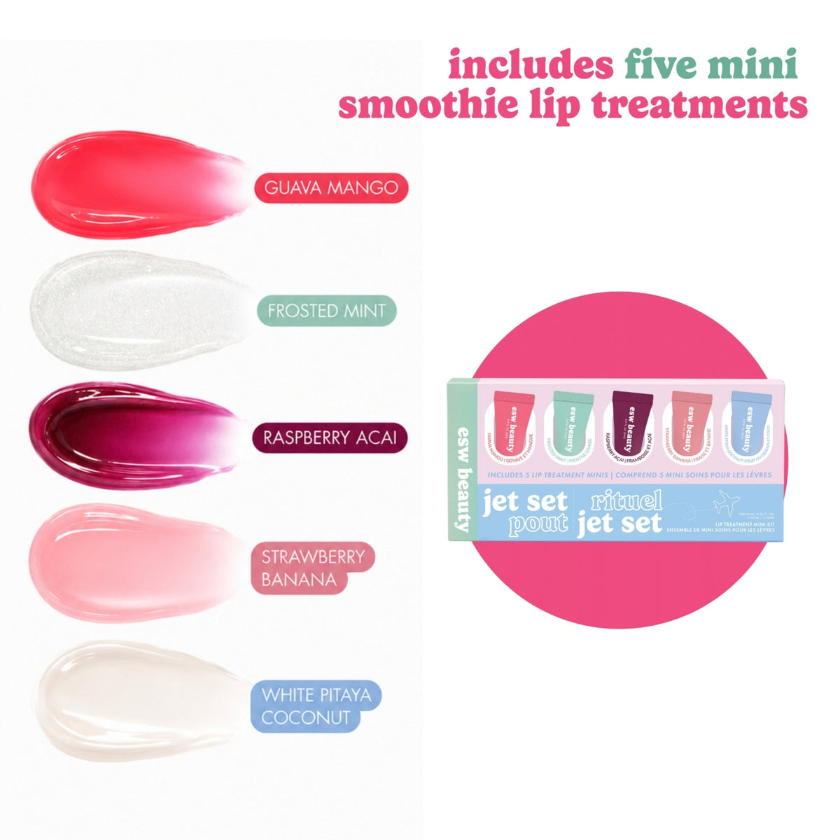 Alternate image of ESW Beauty Jet Set Pout Mini Lip Treatment Kit