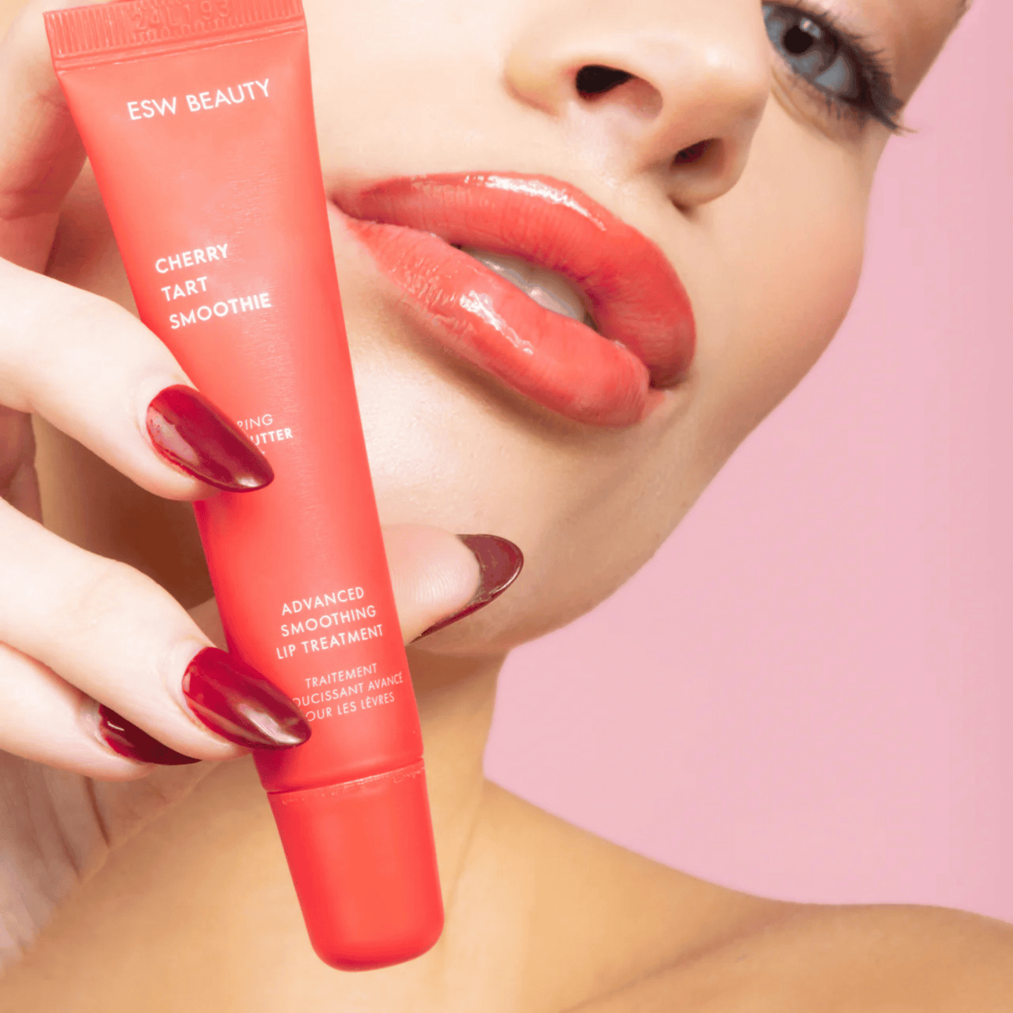 Primary image of ESW Beauty Holiday Cherry Tart Smoothie Advanced Smoothing Lip Treatment 