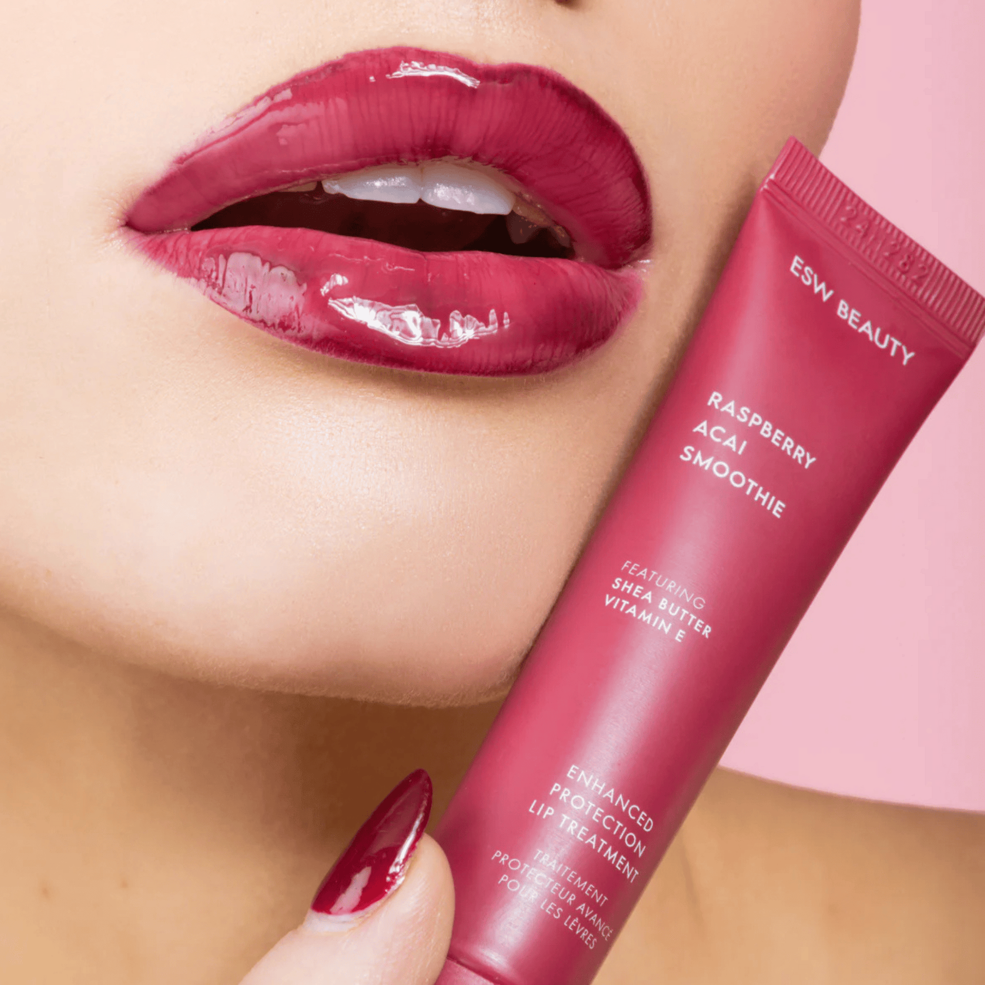 Alternate Image of Holiday Raspberry Acai Smoothie Enhanced Protection Lip Treatment