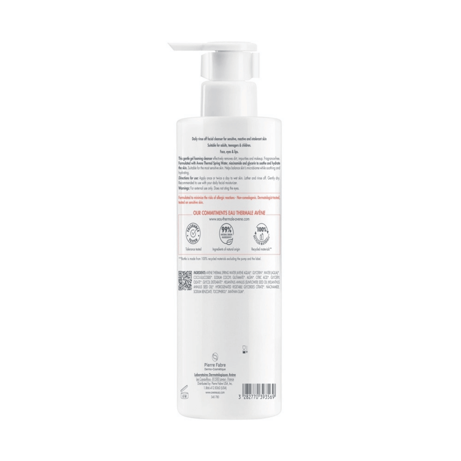 Alternate image of Eau Thermale Avene Tolerance Foaming Facial Cleanser