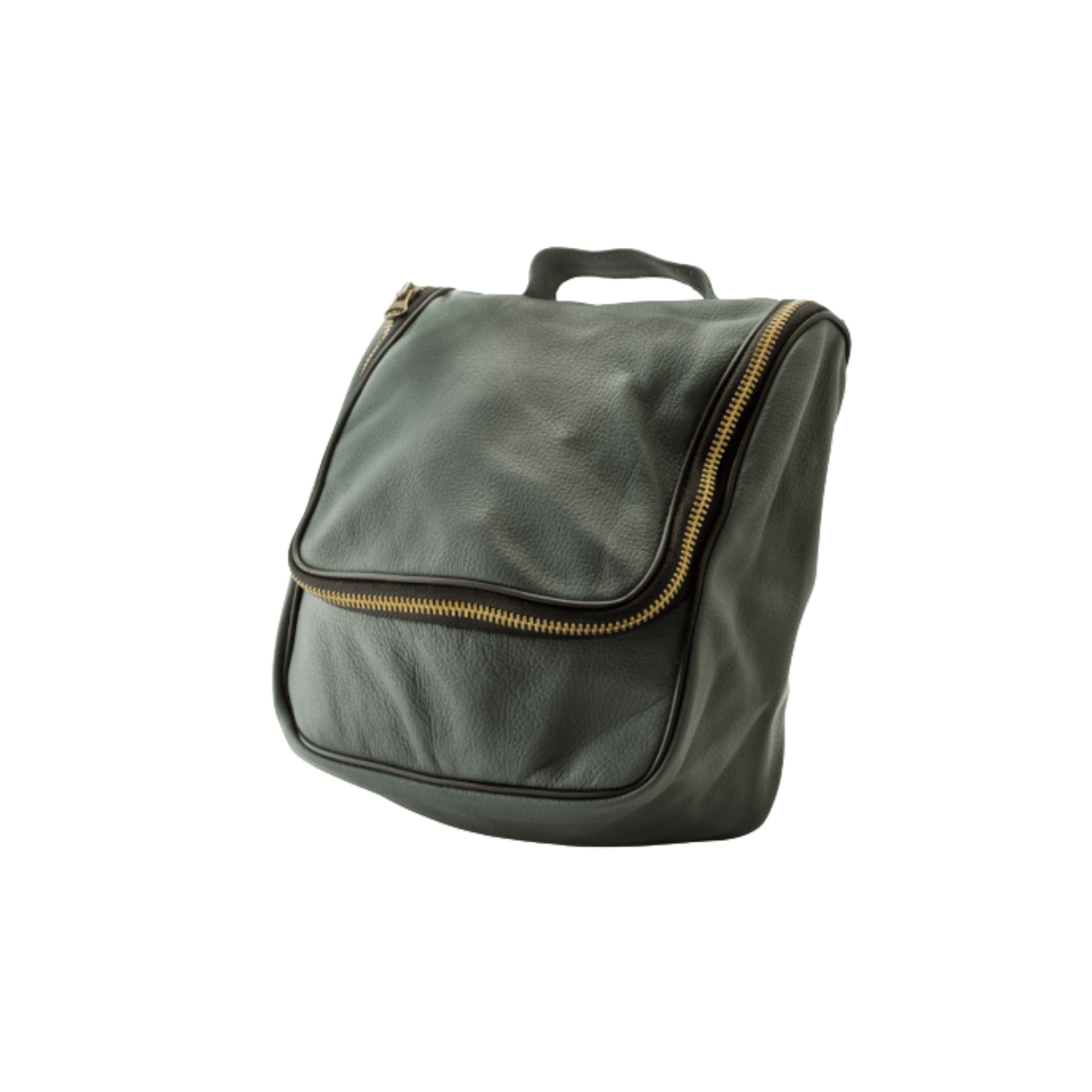 Primary image of Epsilon Military Green Leather Men's Wash Bag