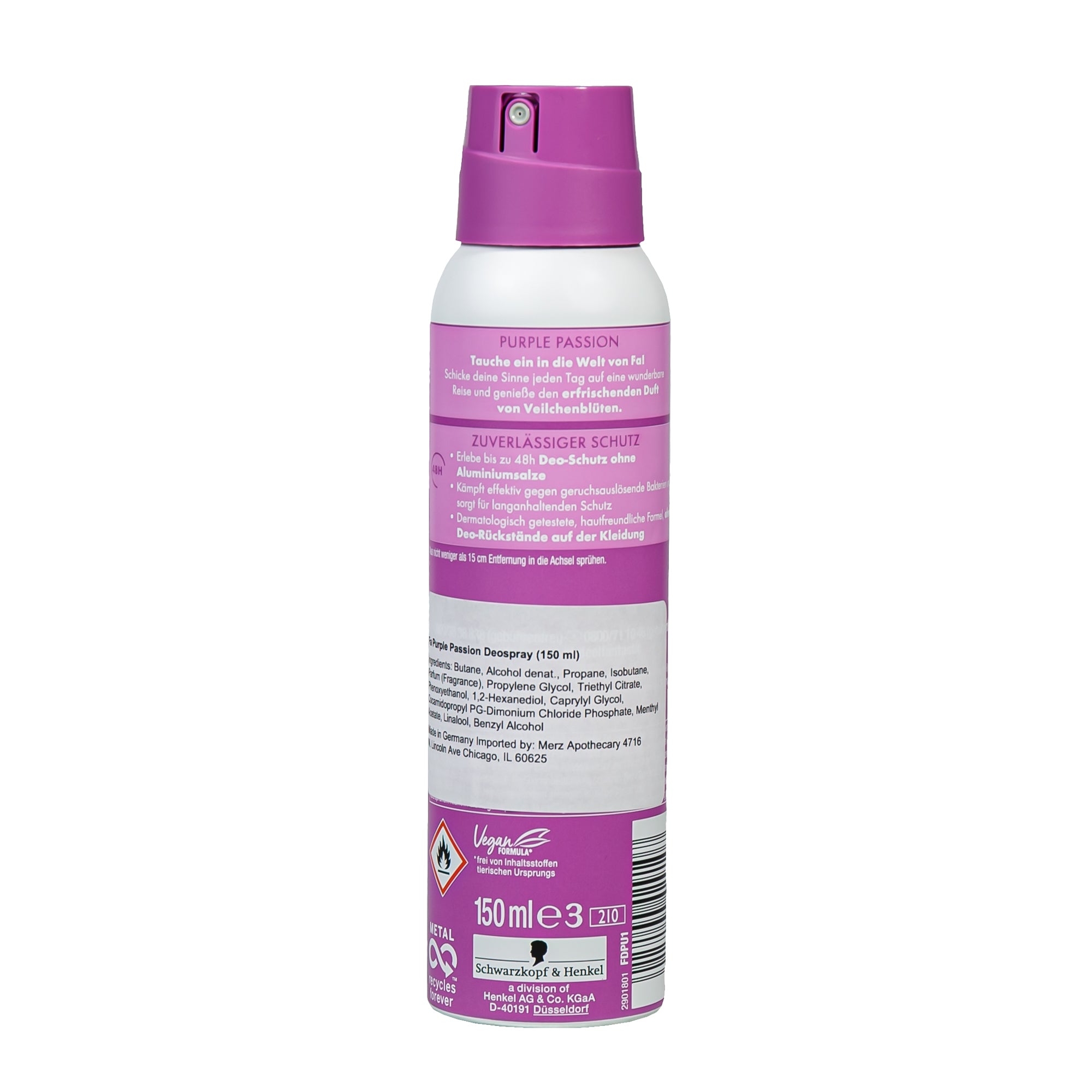 FA Purple Passion Deodorant Spray (150 ml) #10087937 – Smallflower