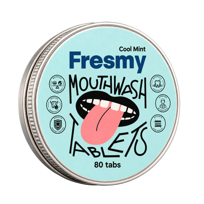 Primary image of Fresmy Cool Mint Mouthwash Tablets (80 count)