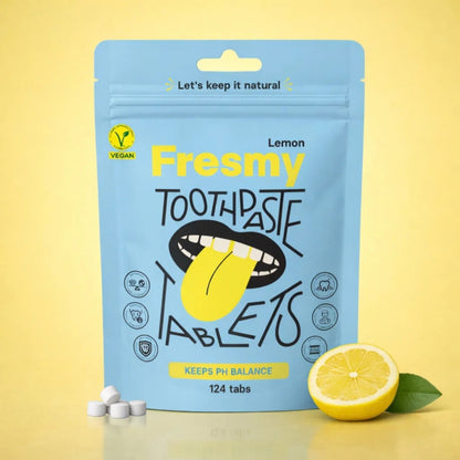Alternate image of Fresmy Lemon Toothpaste Tablets