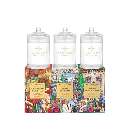 Primary image of Glasshouse Christmas Votive Candle Trio