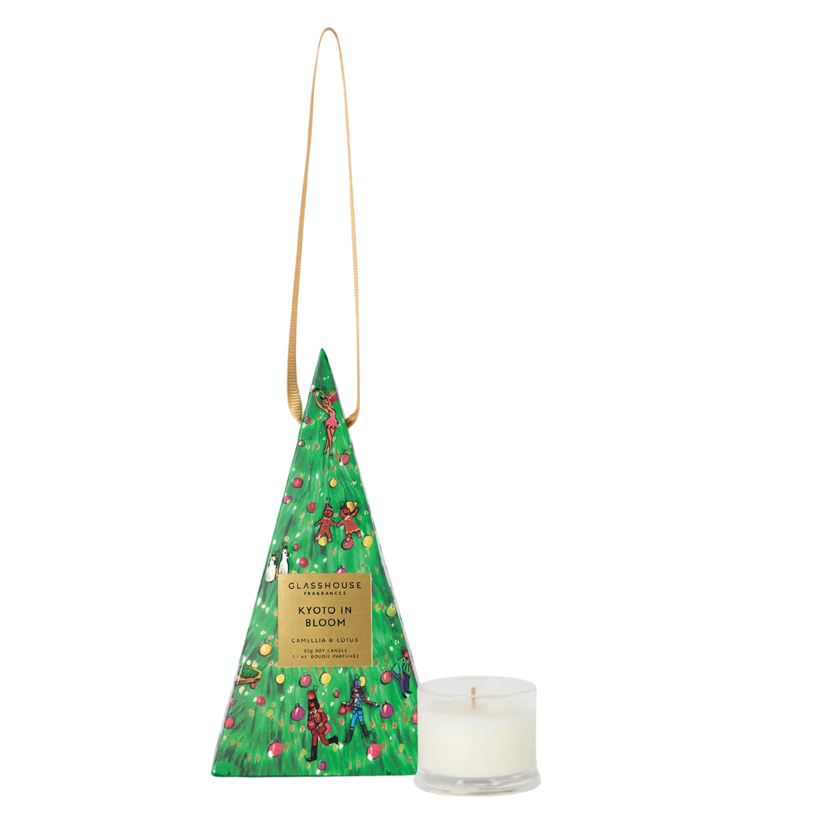 Primary image of Glasshouse Kyoto in Bloom Christmas Bauble Candle