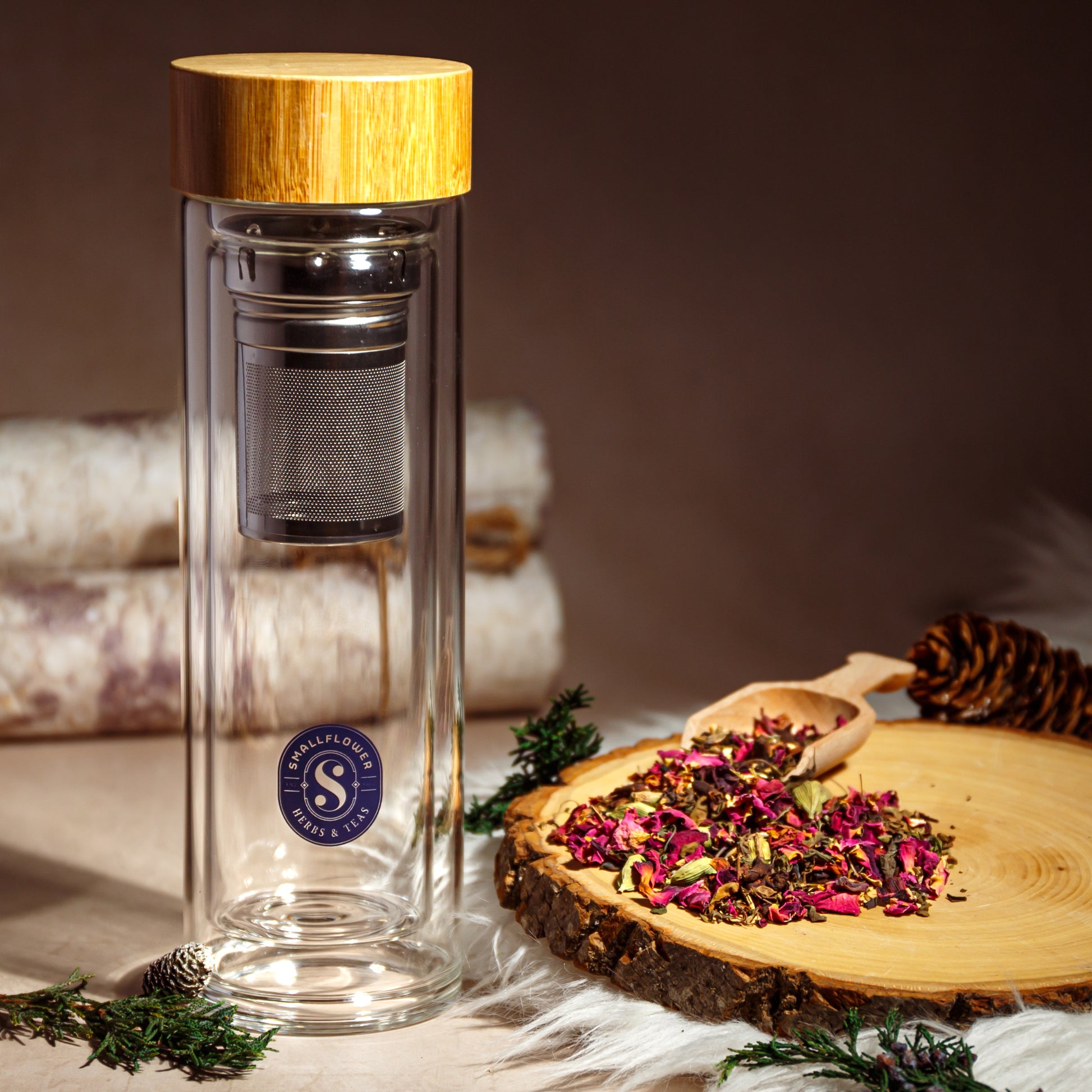 Alternate Image of Gratitude Tea and Glass Tumbler Gift Set