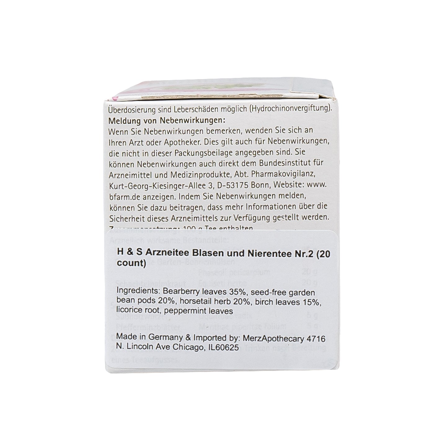 Primary Image of Bladder and Kidney Tea - Medicinal Tea No. 2 (Arzneitee Blasen und Nierentee Nr.2)
