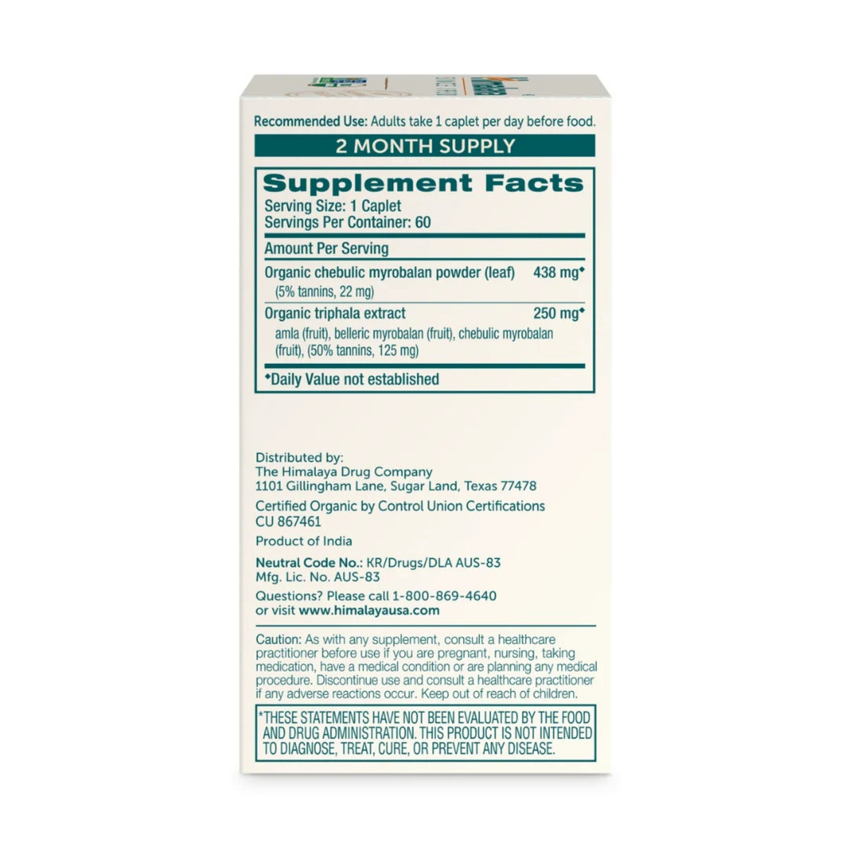 Alternate image of Himalaya Triphala (30 count