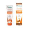 Front view of Himalaya Turmeric + Coconut Oil Toothpaste showcasing whitening antiplaque labeling with white background